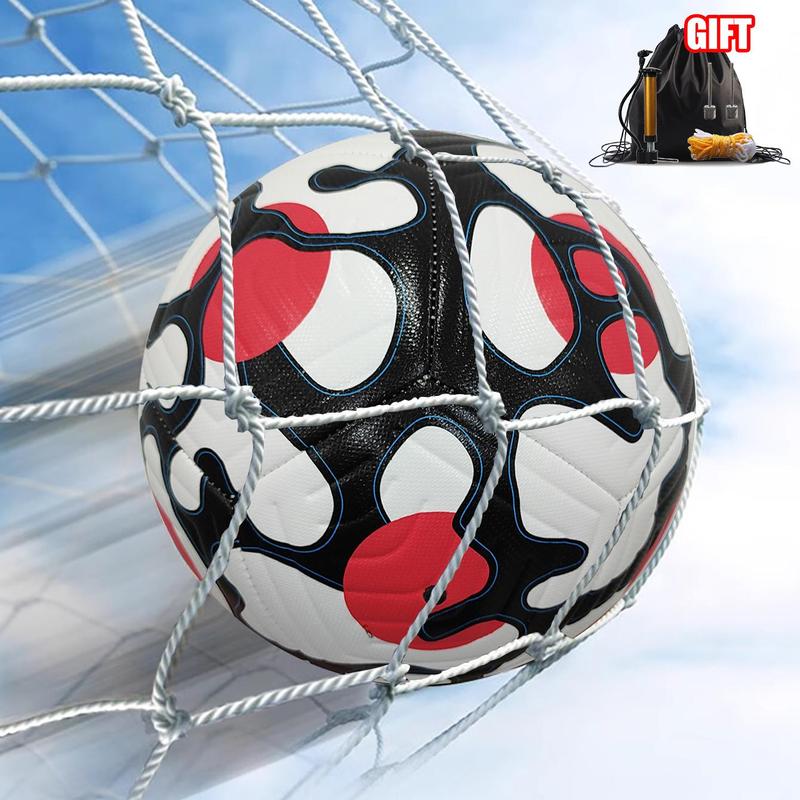 Size 5 Soccer Ball, Professional Pu Material American Football,  Include 1 Count Pump, 1 Count Bag, 1 Count Net Pocket, 2 Counts Ball Needles, Gym Essentials