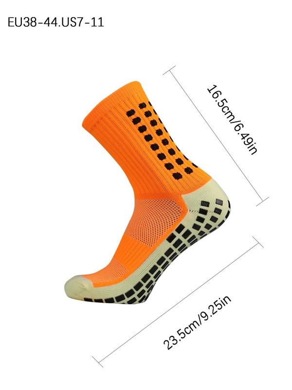 Men's Athletic Grip Sock Soccer & Knee Compression Sleeve for Men and Women, Non-slip Breathable Football Socks for Competition Training, Men Athletic Socks, Back To School Gifts, Anti Slip Professional Sports Socks for Outdoors