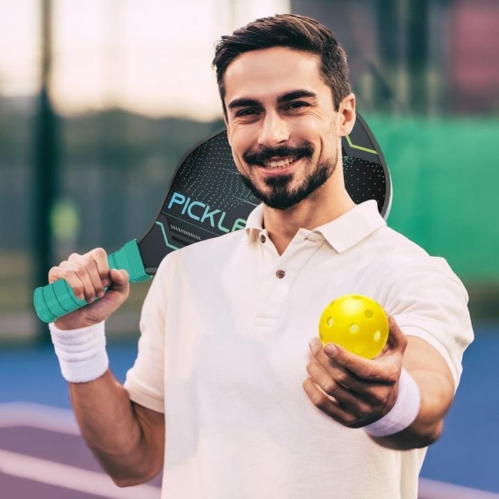 Pro-Level Pickleball Paddle Set - 2 Paddles + 4 Balls, Perfect for Indoor & Outdoor Play!