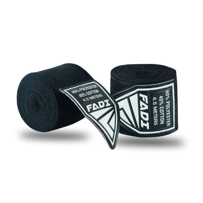 Fadi Sports Semi-Elastic Mexican Handwraps - Polycotton for Boxing & Martial Arts - 4.5 Meters