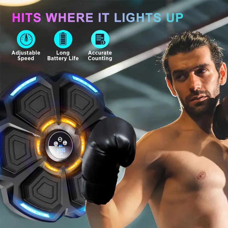 Smart Wireless Music Boxing Machine, Music Boxing Machine With Gloves, Parent-child boxing，At Home PU Music Boxing Machine, Boxing Trainer Reaction Practice