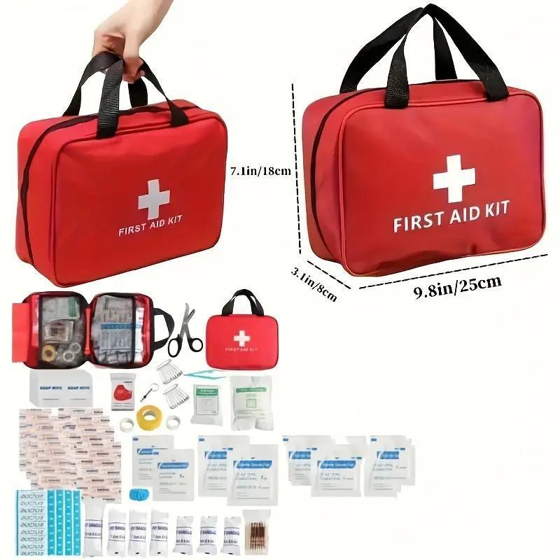 Portable Emergency Kit, 160pcs set Outdoor First Aid Kit, Emergency Supplies and Accessories for Hunting, Hiking, Camping