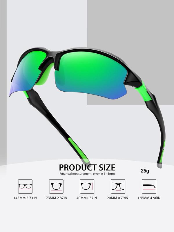 Summer Sporty Biking Sunglasses, Outdoor Skiing Use Sunglasses for Women & Men for Travel and Cycling, Designer Glasses Accessories for Back To School