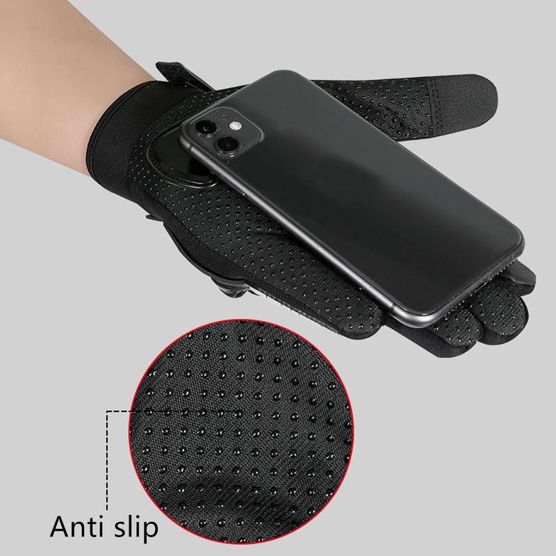 Full Finger Touch Screen Motorcycle Gloves, 1 Pair Anti Slip Breathable Riding Gloves, Sports Gloves for Motorcycle, Bicycle, Outdoor Sports