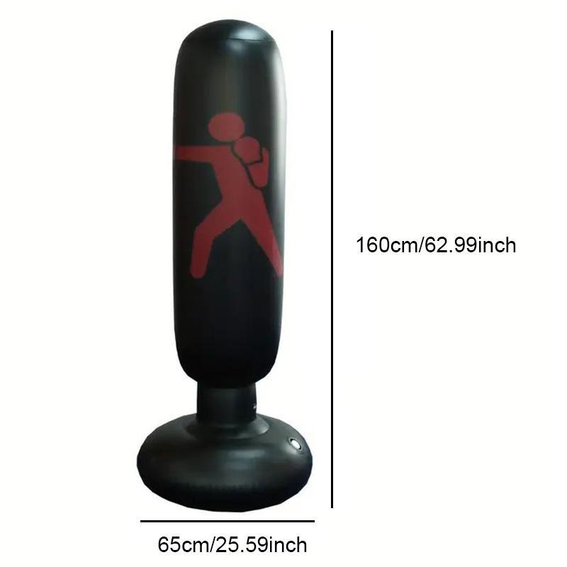 Inflatable Vertical Boxing Post, 1 Count Thickened Inflatable Punching Bag, Fitness Boxing Post For Home & Gym