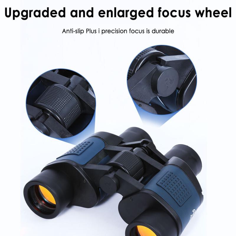 60X60 Zoom Binoculars Day Night Vision BAK4 Prism High Power Waterproof + Case