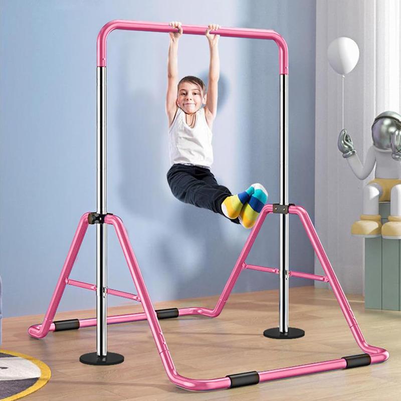 NAIZEA Expandable Gymnastics Bar for Kids for Home, Adjustable Height Folding Horizontal Bars , Practice Bar Gymnastic for Kid, Child, Girls, Boys