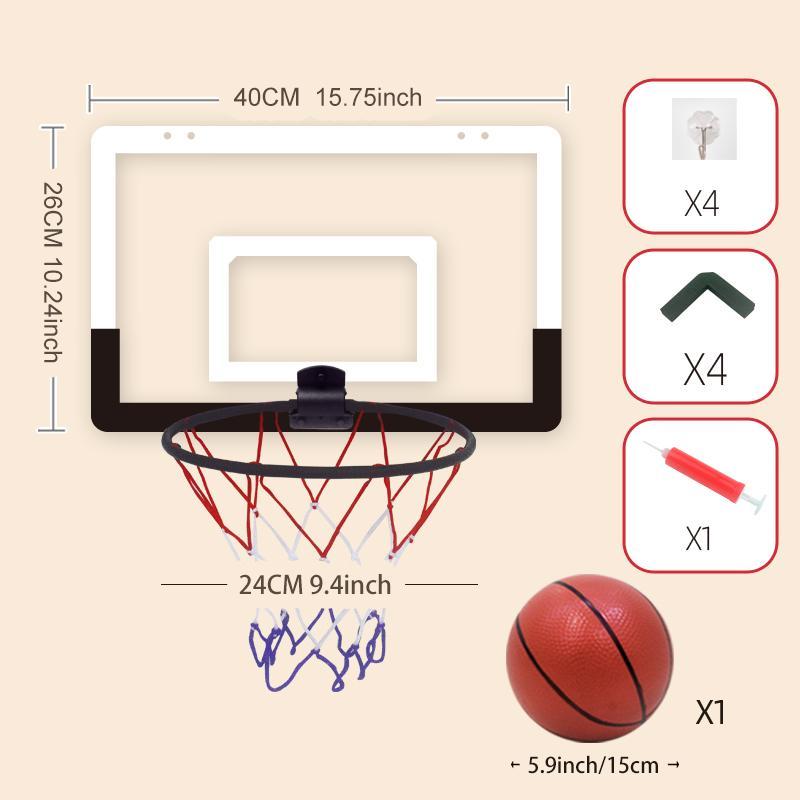 Indoor & Outdoor Basketball Frame (1 Set), Portable Basketball Hoop, Basketball Backboard, Basketball Backboard for Indoor & Outdoor Use