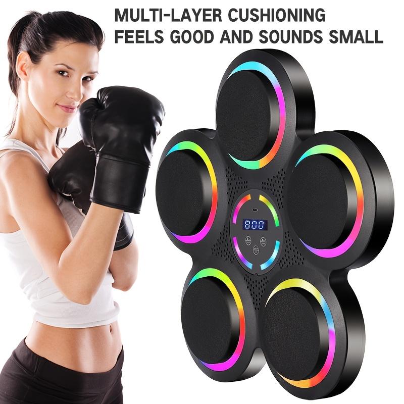 Smart Music Boxing Machine Wall-Mounted Boxing Machine Height Adjustable LED Smart Counting 9 Speed Adjustment Modes 984.25-Inch Wireless Mobile Music Connection with Boxing Glove Sports Music Boxing Trainer