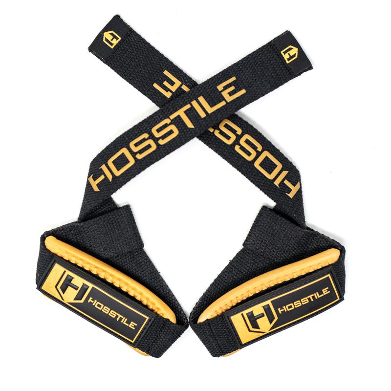 HOSSTILE Padded Lifting Straps - Extra Long, Durable & Adjustable for Powerlifting & Strength Training (1 Pair)