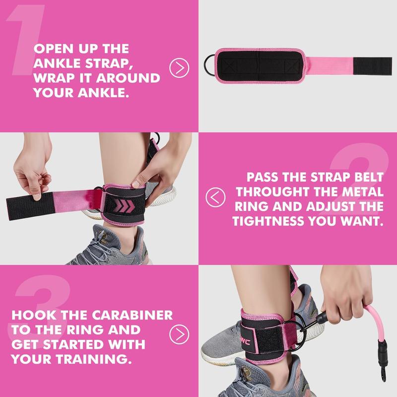 FitnessAnkle Resistance Bands, Ankle Bands for Working Out with Cuffs, Ankle Resistance Band, Glutes Workout Equipment, Butt Exercise Equipment for Women Legs and Glutes,Best Christmas gift for mom girl,Best gift of Christmas.