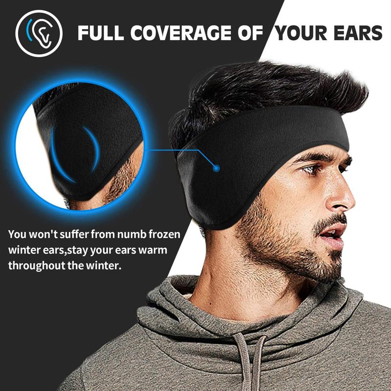 Ear Warmer Cover Headband Winter Fleece Ear Muffs Sports Sweatband for Men Women