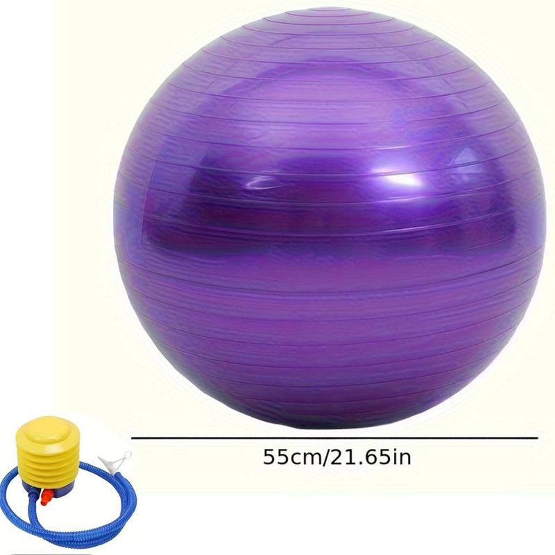 55cm Gym Ball, Thickened Durable Fitness Ball with Pump, Exercise Ball for Core Strength & Flexibility Training