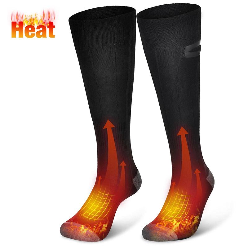 Remote Control Heated Socks for Men Women, 1 Set Electric Heating Socks, Winter Warm Socks for Skiing Riding Camping Hiking Motorcycle, Christmas Gift