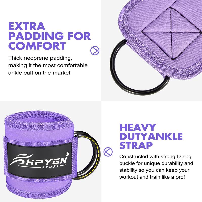 Ankle Resistance Bands with Cuffs, Ankle Bands for Working Out, Ankle Resistance Band, Glutes Workout Equipment, Butt Exercise Fitness Equipment for Women and Booty - Perfect for Home Gym Workout,Best Christmas Gift for a Lady resistant  bands