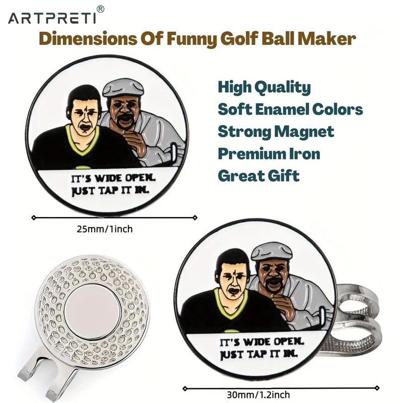 Golf Ball Marker With Hat Clip, Funny Golf Ball Marker, Golf Accessories For Men & Women, Golf Gift For Golf Enthusiasts