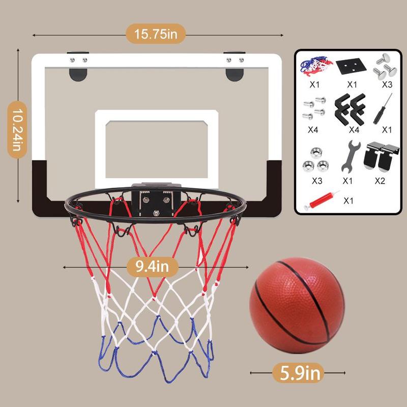 Basketball Hoop, Basketball Backboard, Indoor Outdoor Basketball Backboard, Sports Equipment for Home Gym Basketball Training