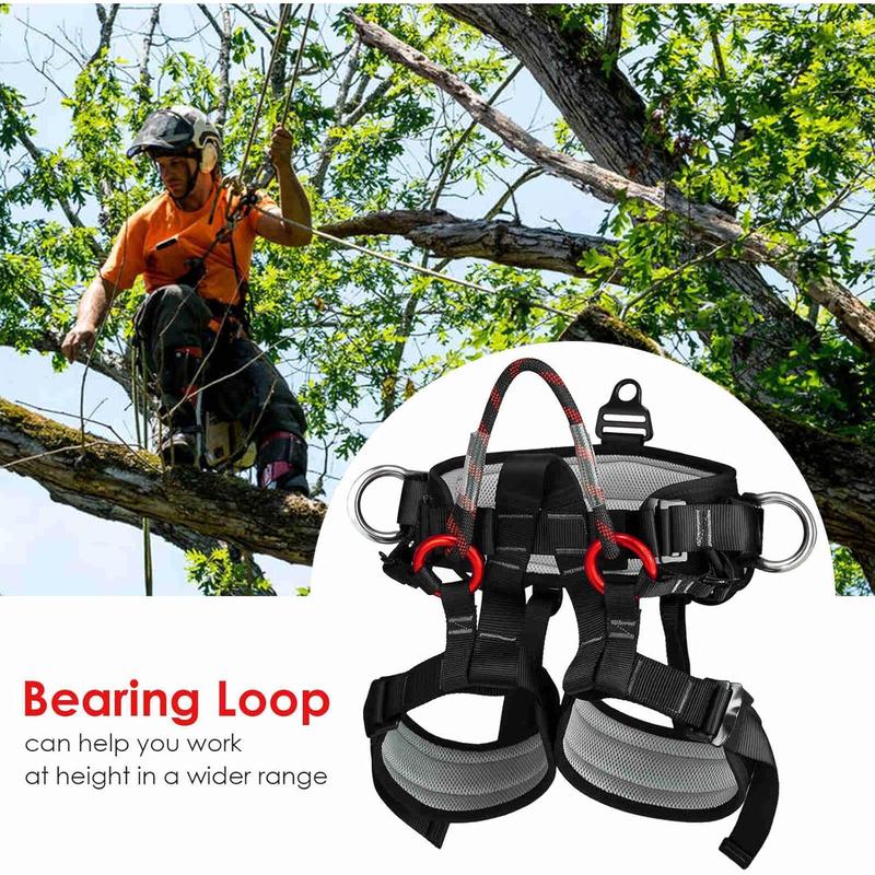 Climbing belts, Thicken Professional Large Size Safety Seat Belts for Tree Climbing, Rescuing Work, Rappelling