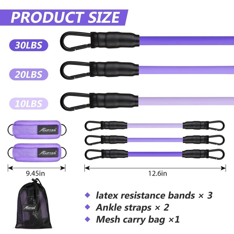 Ankle Resistance Bands with Cuffs, Ankle Bands for Working Out, Ankle Resistance Band, Glutes Workout Equipment, Butt Exercise Fitness Equipment for Women and Booty - Perfect for Home Gym Workout,Best Christmas Gift for a Lady resistant  bands