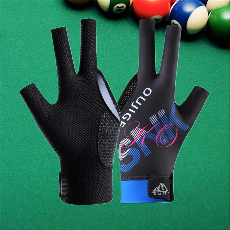 Unisex Billiards Glove, 3 Counts Breathable Non-slip Billiards Glove, Lightweight Gloves with High Elasticity & Grid Design, Sports Gloves for Men & Women