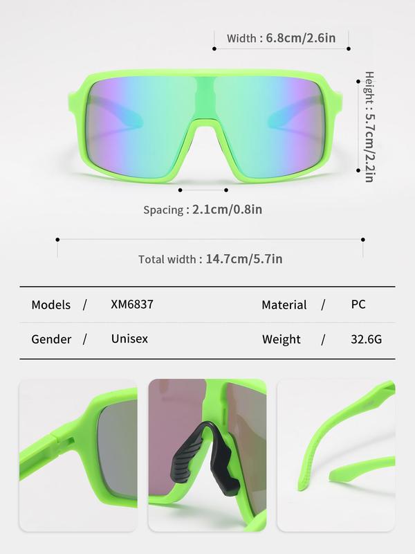 Sporty Biking Sunglasses for Spring Everyday Use, Summer Large Rim Sunglasses, Sun Protection Summer Glasses, Travel Accessories, Sports Eyewear