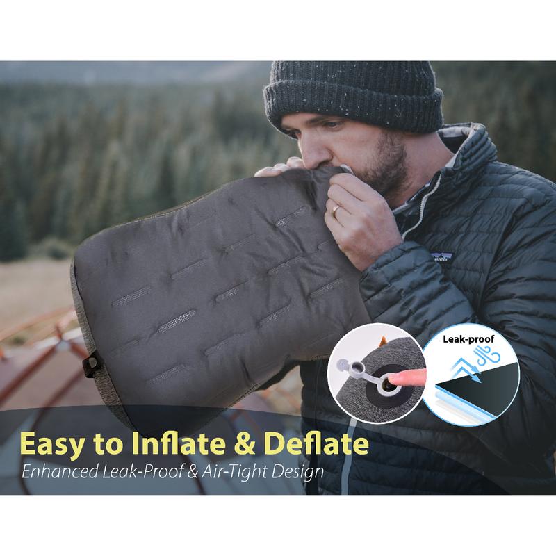 Trekology Aluft Pro_Inflatable Pillow Camping Pillow Backpacking Pillow for Sleeping Hiking TravelingPillow