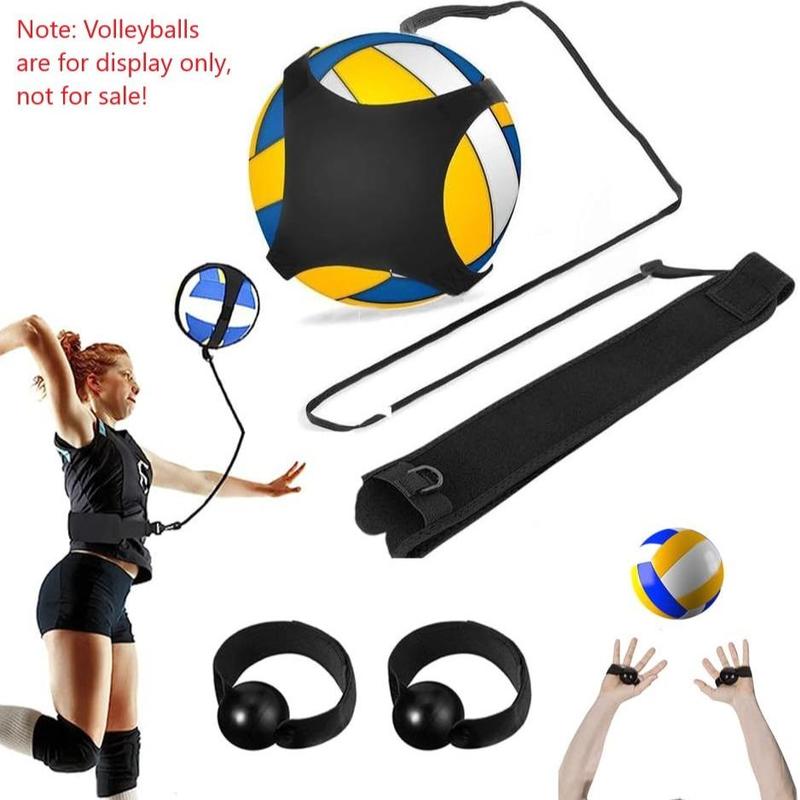 Volleyball Training Tool Set for Beginners, 1 Set Adjustable Volleyball Training Aid, Elastic Self Training Volleyball Resistance Band