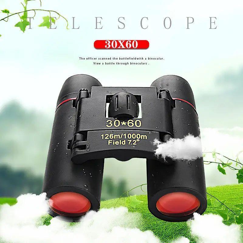 Travel 30x60 Binoculars, Day and Night Camping Travel Vision Spotting Scope, Foldable Portable Telescopes for Outdoor Travel Camping Hiking Concert, Solocamping, Bikepacking, Glamping, Christmas, Christmas Gift