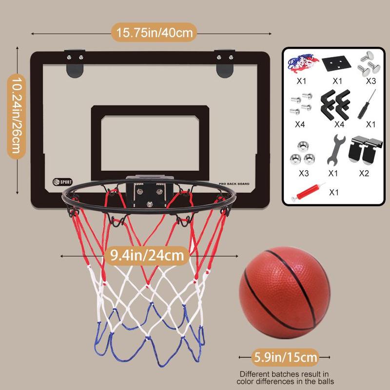 Basketball Hoop, Basketball Backboard, Indoor Outdoor Basketball Backboard, Sports Equipment for Home Gym Basketball Training