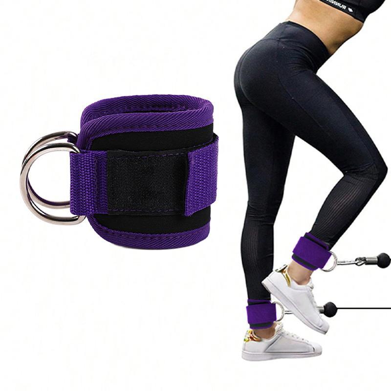  Ankle Strap (1 Count), Fitness Ankle Strap with D-ring, Exercise Equipment Accessories for Legs Abdominal and Hip Training