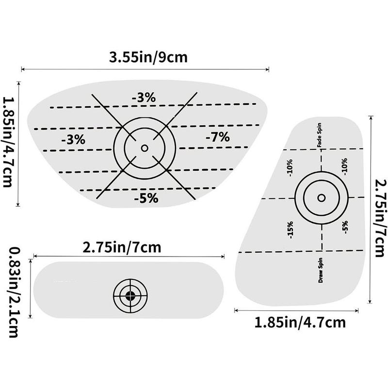 Golf Club Impact Sticker, 20pcs 100pcs 200pcs Useful Training Aid Improve Swing Accuracy, Golf Club Impact Sticker for Irons Wood Putters, Christmas Gift