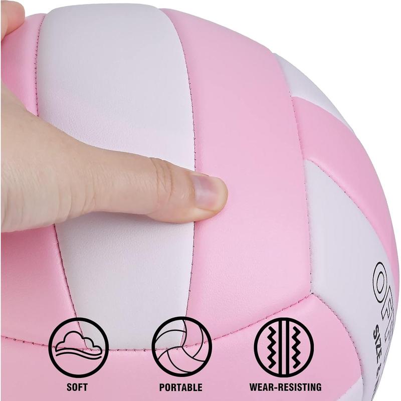 Super Soft Volleyball Beach Volleyball Official Size 5 for Outdoor Indoor Pool Gym  Premium Volleyball Equipment Durability Stability  Ball