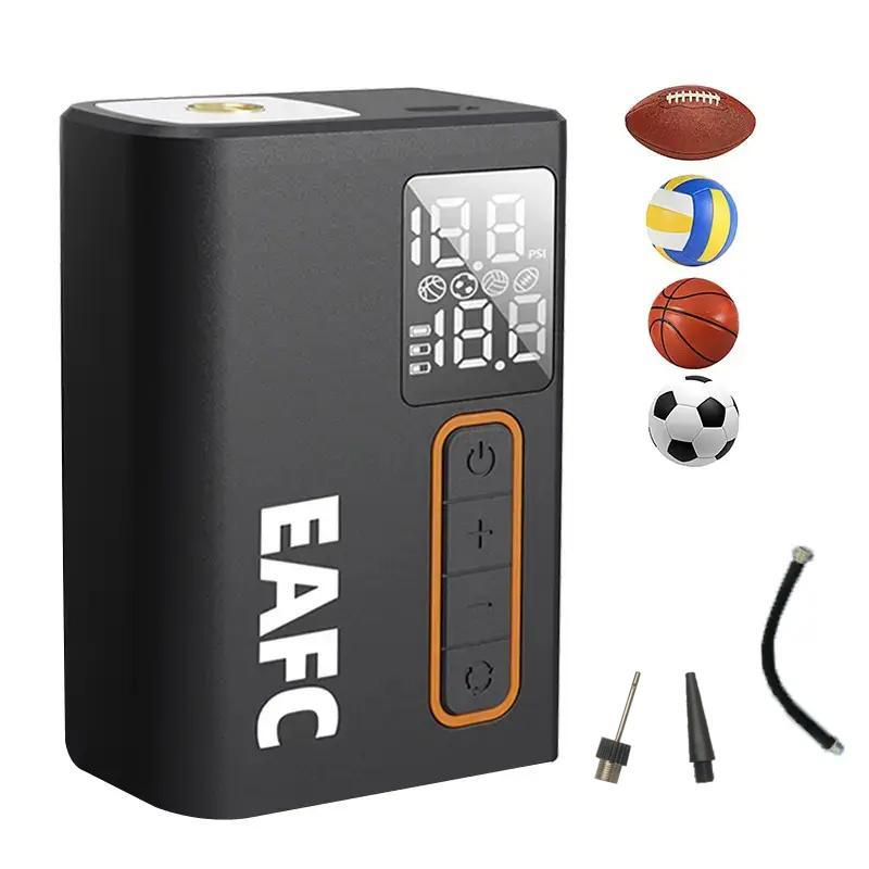 EAFC Electric Portable Air Pump, Multi-functional Ball Pump with LED Light, Rechargeable Basketball Football Volleyball Electric Wireless Pump, Ball Sports Equipment