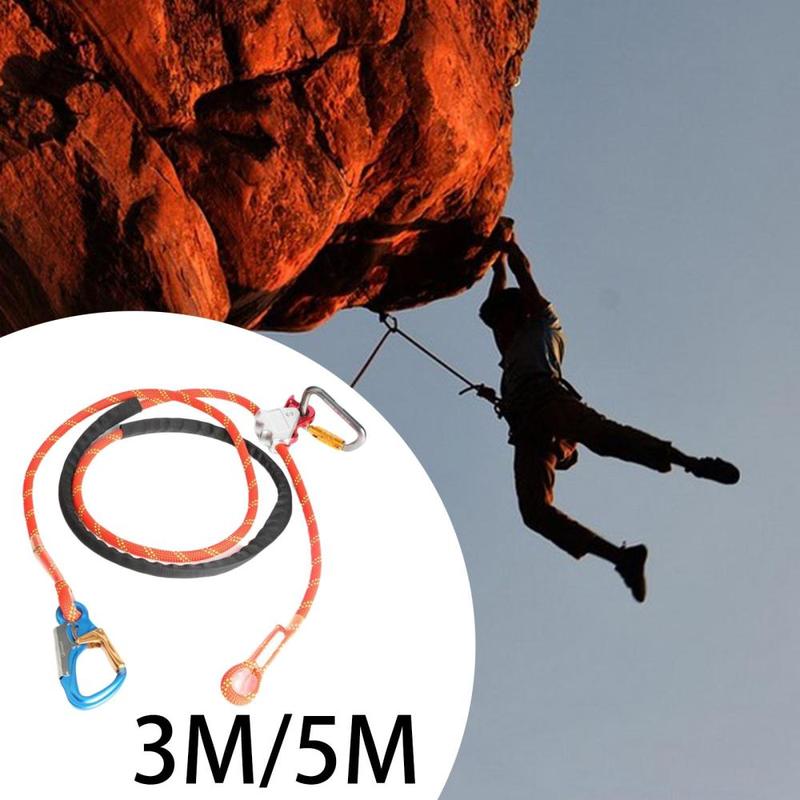 Adjustable Positioning Lanyard Mountaineering Tree Climbing Fall Protection Fall Arrest Kit for Aerial Work Safety Belt