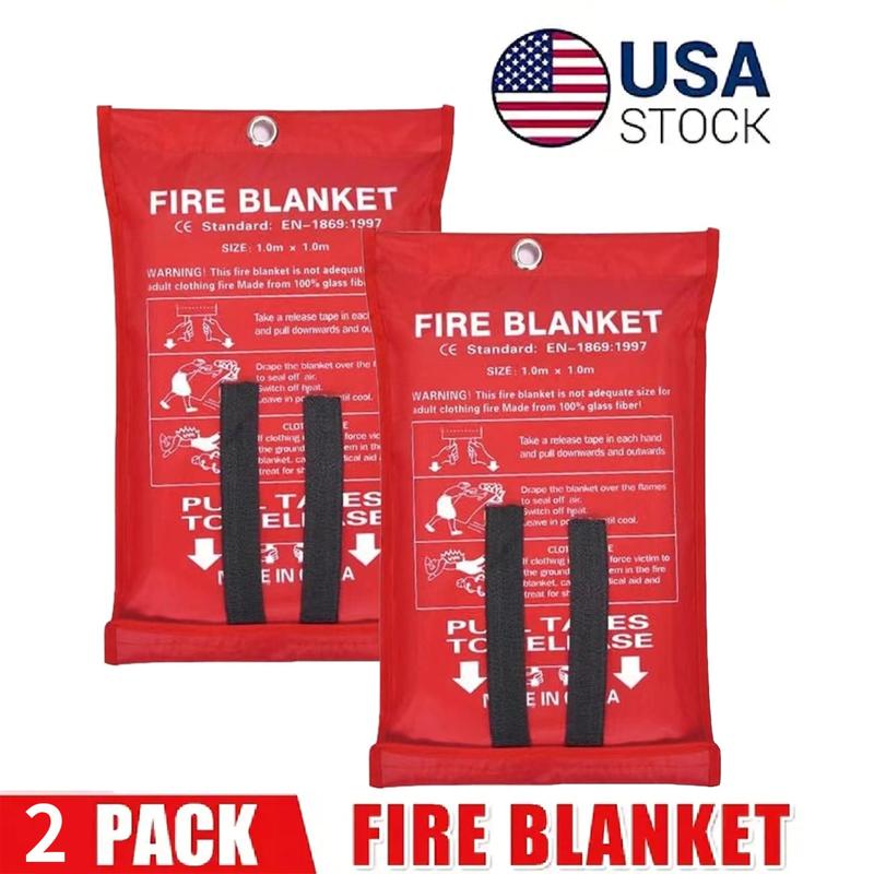 Fire Blanket, Emergency Survival Safety Cover, Suitable for Kitchen, Home, House, Car, Office, and Camping Gear. Top Gift Choice for 2024