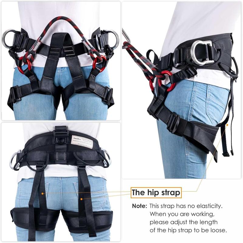 Climbing belts, Thicken Professional Large Size Safety Seat Belts for Tree Climbing, Rescuing Work, Rappelling