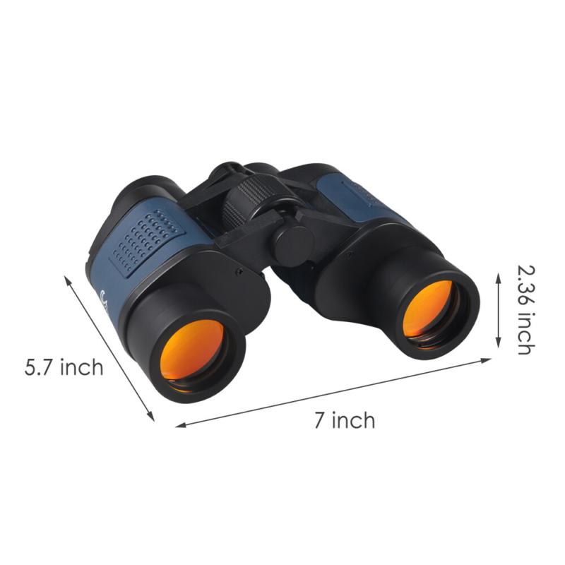 60X60 Zoom Binoculars Day Night Vision BAK4 Prism High Power Waterproof + Case