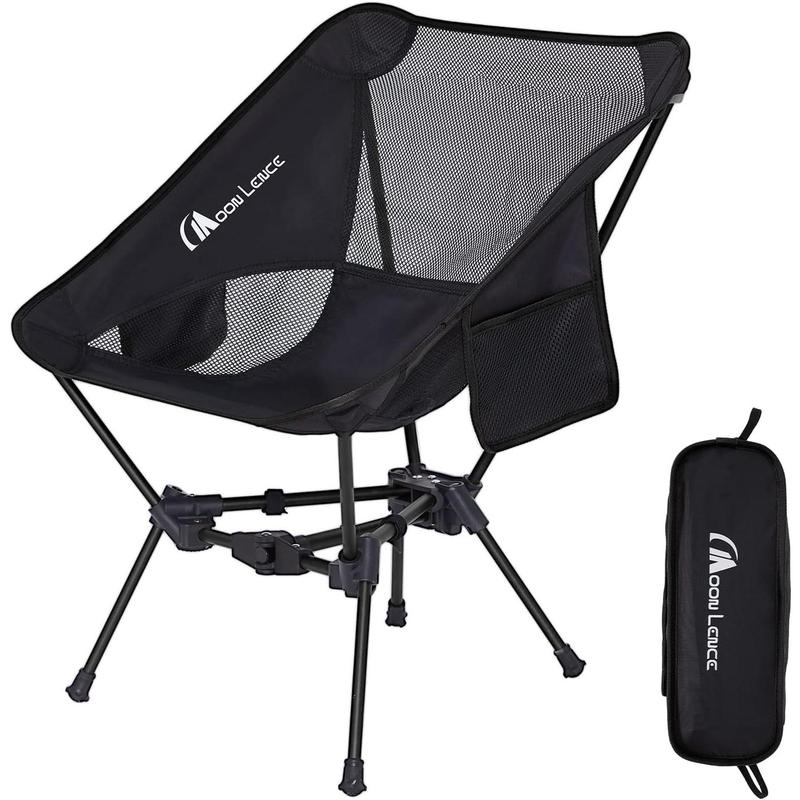 MOON LENCE Portable Camping Chair Backpacking Chair - The 4th Generation Ultralight Folding Chair - Compact, Lightweight Foldable Chairs for Hiking Mountaineering Beach camp chair