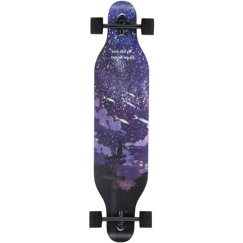 41 Inch Freeride Skateboard Longboard - Complete Skateboard Cruiser for Cruising, Carving, Free-Style and Downhill