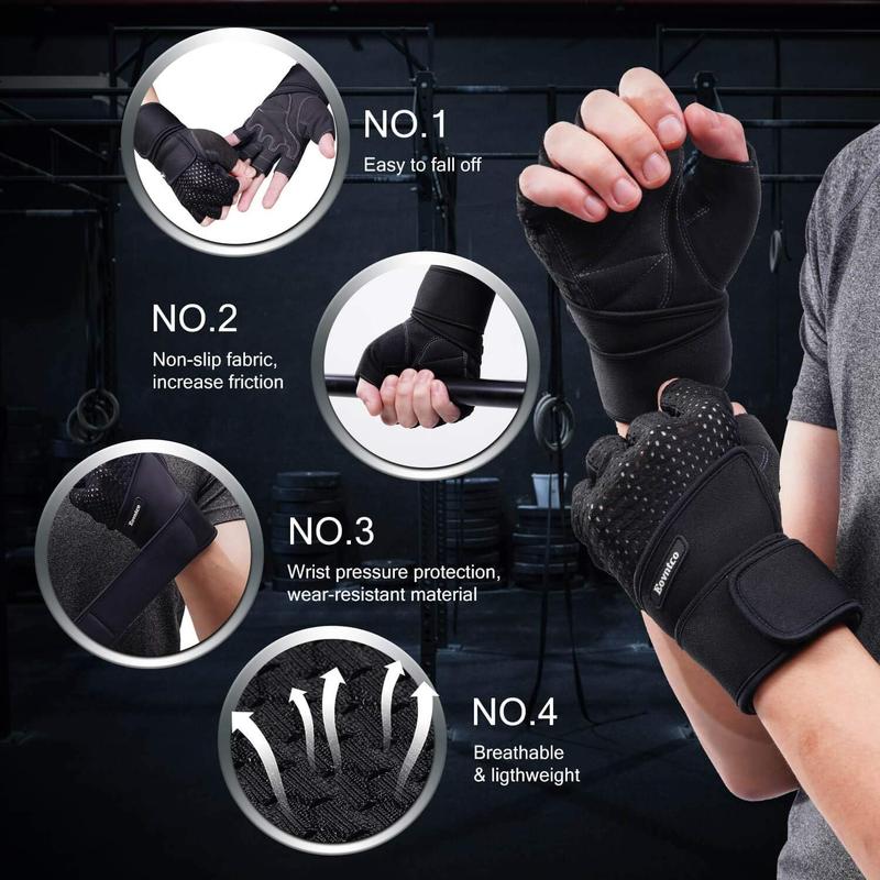 Weight Lifting Gloves Gym Pull ups Workout with Wrist Support Women Men M L XL