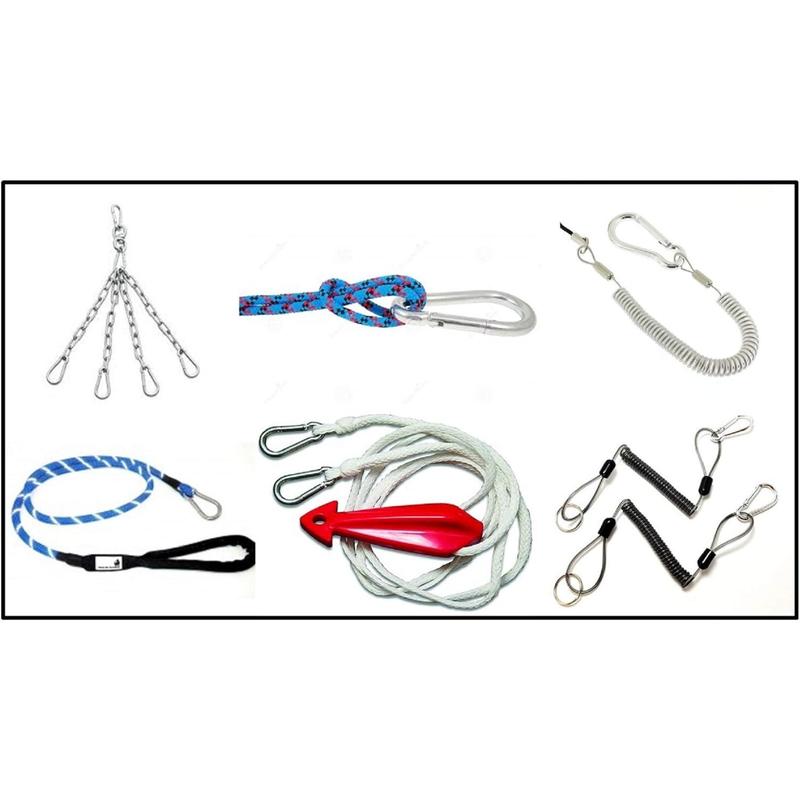 Heavy Duty Bushcraft Stainless Steel Carabiner Spring Snap Clip Link Hooks. 200-500lb Load. 2, 6 & 12 Packs