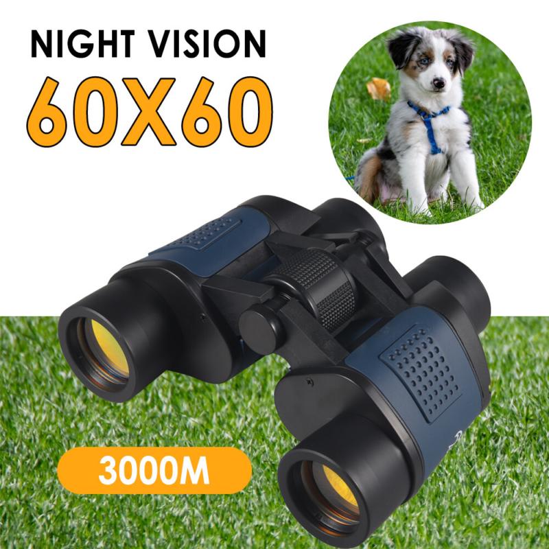 60X60 Zoom Binoculars Day Night Vision BAK4 Prism High Power Waterproof + Case