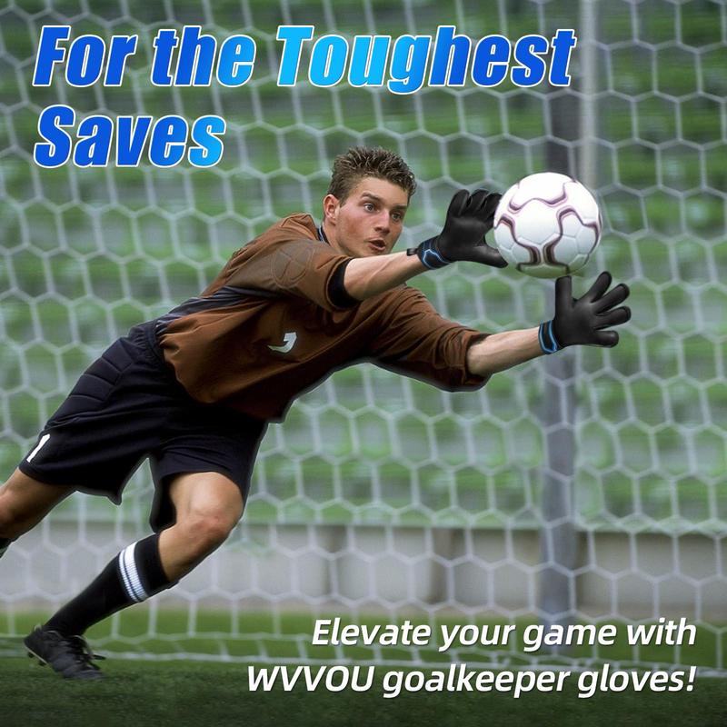 Professional Soccer Goalie Gloves, 1 Pair High Performance Soccer Gloves, Sports Gloves for Youth Adult, Football Accessories