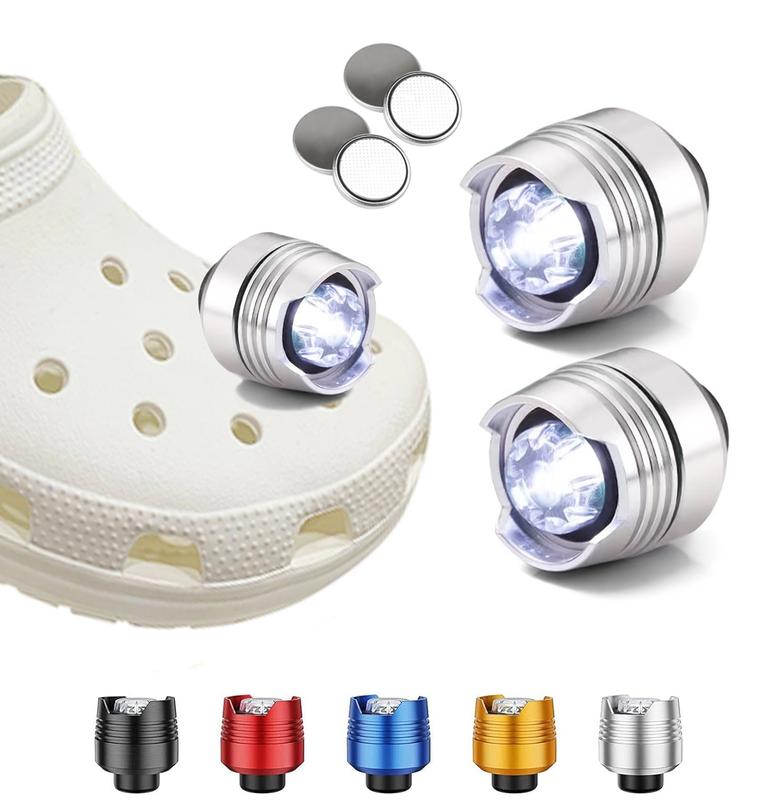 2pcs Camping Lights, Waterproof Portable Lights for Shoes  - Headlights Hiking, Walking Dog and Camping Gear Essentials Lights