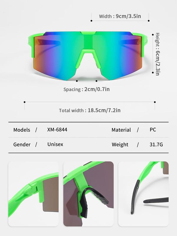 Unisex Sporty UV400 Sunglasses, Anti-flying Dust Windshield Goggles, Outdoor Sports Cycling Goggles, Sports Eyewear for Running Cycling Fishing, Fall Outfits, Fallfreshness