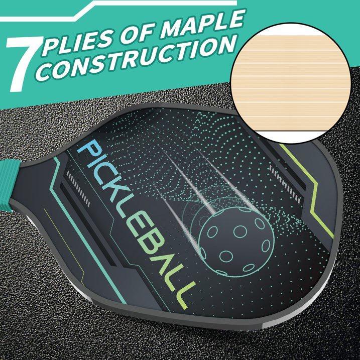 Pro-Level Pickleball Paddle Set - 2 Paddles + 4 Balls, Perfect for Indoor & Outdoor Play!