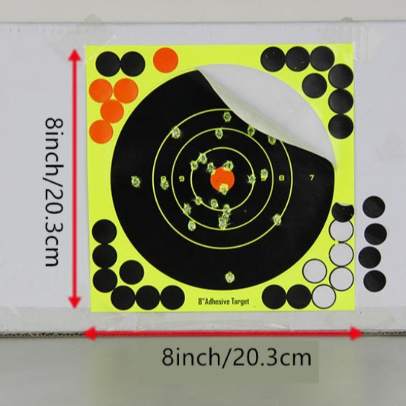 Target Sticker, 20 Counts Self Adhesive Target Sticker, Archery Target Sticker for Party Game Home Gym Decor, Shooting Target Sticker