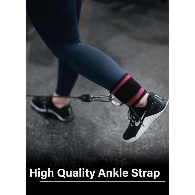 Ankle Strap(Pair) for  Machine, Ankle Cuff for Kickbacks, Leg Extensions, Lower  Exercises, Glute Workouts, Booty  Abductors Exercise, for Home & Gym