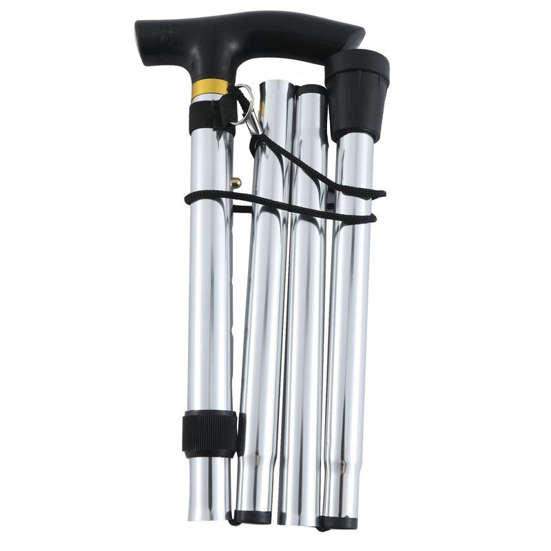 Foldable Hiking Stick, T-shaped Handle Hiking Pole, Portable Lightweight Hiking Stick for Outdoor Sports, Camping, Hiking, Mountaineering