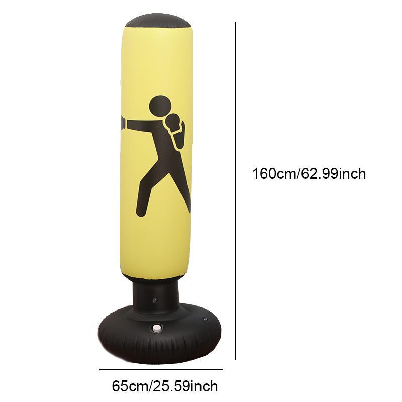 Inflatable Vertical Boxing Post, 1 Count Thickened Inflatable Punching Bag, Fitness Boxing Post For Home & Gym